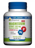 Magnesium citrát Forte 150mg+vit.B6 6mg tbl.30+30