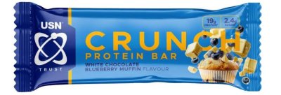 USN Trust Crunch 60 g bílá čokoláda s muffinem a borůvkou