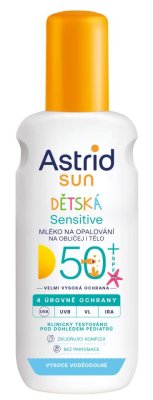 Astrid SUN Senstive dětské opalovací mléko SPF50+ 150ml
