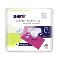 SENI SUPER QUATRO X-LARGE KALHOTKY ABSORPČNÍ PRODYŠNÉ EXTRA SAVÉ, BOKY 130-1