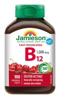Jamieson Vitamin B12 1000 mcg třešeň 100 tablet Jamieson Vitamin B12 1000 mcg třešeň 100 tablet