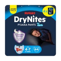 DryNites natahovací kalhotky na noc pro chlapce JUMBO box 4-7let/17-30kg/4x16ks DryNites natahovací kalhotky na noc pro chlapce JUMBO box 4-7let/17-30kg/4x16ks