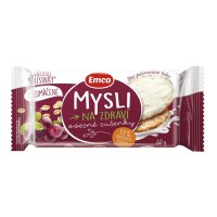 EMCO Mysli Ovesné sušenky brusinky+jog.poleva 60g EMCO Mysli Ovesné sušenky brusinky+jog.poleva 60g