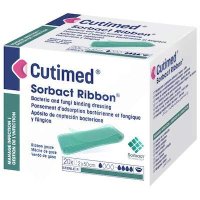 Cutimed Sorbact Ribbon antimikrobiální krytí příze v roli 2cmx50cm 20ks Cutimed Sorbact Ribbon antimikrobiální krytí příze v roli 2cmx50cm 20ks