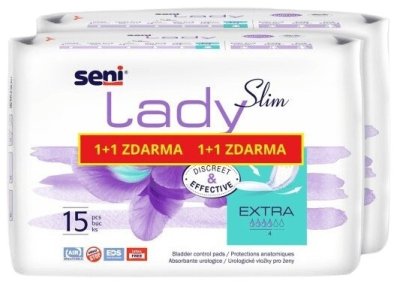 Seni Lady Slim Extra inkont.vložky 1+1 2x15ks
