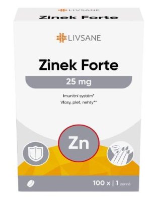 LIVSANE Zinek Forte 25mg tbl.100