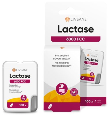 LIVSANE Lactase 6000 FCC tbl.100