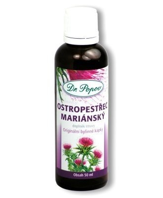 Dr. Popov Ostropestřec mariánský bylinné kapky 50 ml