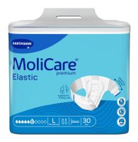 KALHOTKY ZALEPOVACÍ MOLICARE ELASTIC 6 KAPEK L BOKY 115-145CM,2349ML,30KS KALHOTKY ZALEPOVACÍ MOLICARE ELASTIC 6 KAPEK L BOKY 115-145CM,2349ML,30KS
