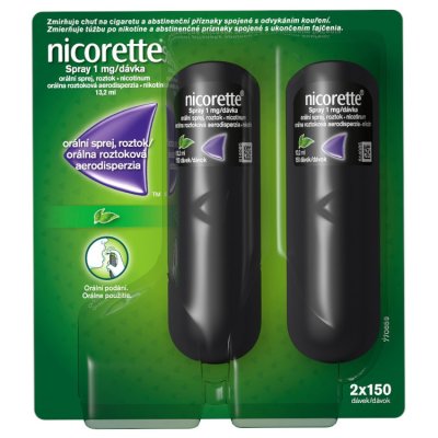 Nicorette Spray 1 mg/dávka orální sprej 2x13,2 ml