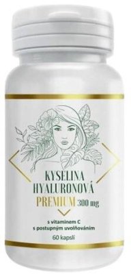 Kys.hyaluron.PREMIUM 300mg s vit.C cps.60 VAKOS XT