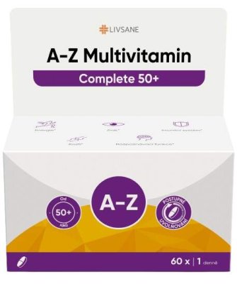 LIVSANE A-Z Multivitamin Complete 50+ tbl.60