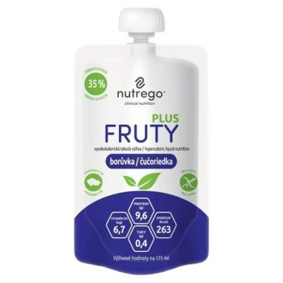 NUTREGO FRUTY PLUS BORŮVKA POR SOL 4X175ML