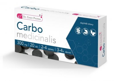 Dr.Candy Pharma Carbo medicinalis tbl.20x300mg