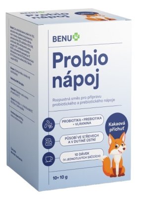 BENU Probio nápoj kakaová příchuť 10x10g