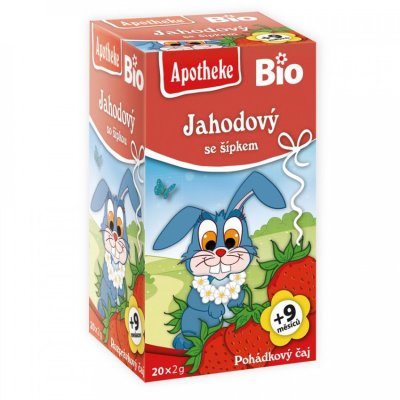 Apotheke Dětský BIO Pohádkový čaj Jahodový se smetanou 20x2 g