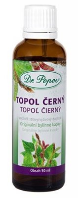 Dr.Popov Kapky bylinné Topol černý 50ml