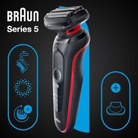 Braun Series 5 51-R1200s Red holící strojek