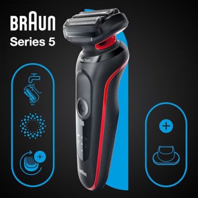 Braun Series 5 51-R1200s Red holící strojek