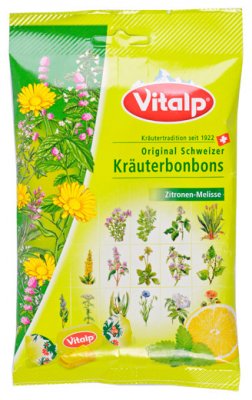 TOPVET -švýcar.bonbóny VITALP citron - meduňka 75g