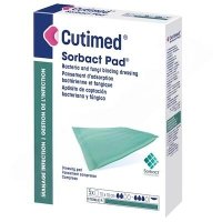 Cutimed Sorbact Pad antimikrobiální savá komprese 10x10cm 5ks Cutimed Sorbact Pad antimikrobiální savá komprese 10x10cm 5ks