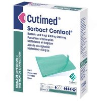 Cutimed Sorbact Contact antimikrobiotické krytí přířez rozložený rozměr 11x15cm 5ks Cutimed Sorbact Contact antimikrobiotické krytí přířez rozložený rozměr 11x15cm 5ks