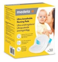 Medela prsní vložky jednorázové ultra prodyšné 30ks Medela prsní vložky jednorázové ultra prodyšné 30ks