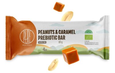 BrainMax Pure Prebiotic Bar 60 g peanuts caramel