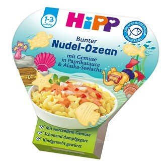 Hipp vaječné se zeleninou a guláš s BIO hovězím masem 250 g