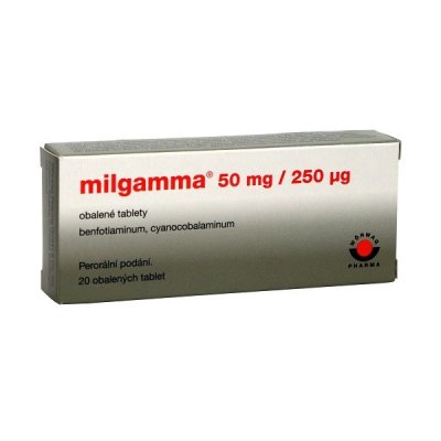 MILGAMMA 50MG/250MCG TBL OBD 20