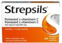 Strepsils Pomeranč s vitaminem C 24 pastilek