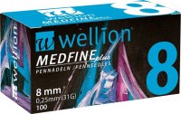 WELLION MEDFINE PLUS jEHLY PRO INZULÍNOVÁ PERA JEHLY PRO VŠECHNA INZULÍNOVÁ PERA, VEL. 31G X 8MM, WELLION MEDFINE PLUS jEHLY PRO INZULÍNOVÁ PERA JEHLY PRO VŠECHNA INZULÍNOVÁ PERA, VEL. 31G X 8MM,