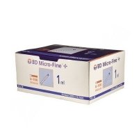 BD MICRO-FINE Plus Sterilní inzulínové stříkačky 1ML U-100 s integrovanou jehlou 29GX12,7MM/100KS