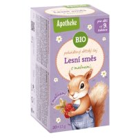 Apotheke BIO Pohádkový dětský čaj Lesní směs s malinou 20x1,5g Apotheke BIO Pohádkový dětský čaj Lesní směs s malinou 20x1,5g