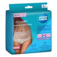Canpol babies Poporodní kalhotky s vložkou S/M 5ks Canpol babies Poporodní kalhotky s vložkou S/M 5ks