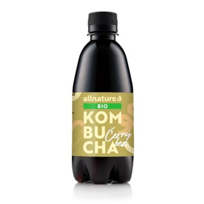Allnature Kombucha Černý bez BIO 330ml