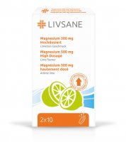 LIVSANE Šumivé tablety Magnézium 500mg 2x10ks