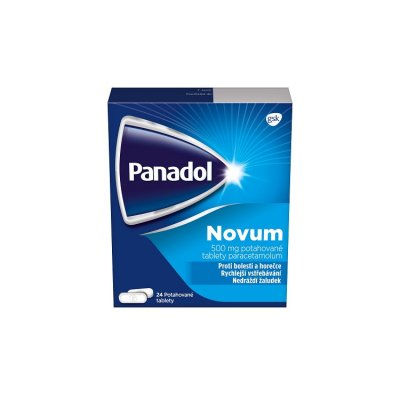 Panadol Novum 500mg, tablety na bolest a snížení horečky 24 tablet