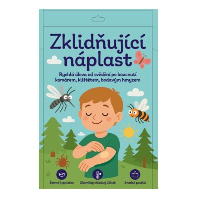 Zklidňující náplast po kousnutí hmyzem pr.9cm 12ks