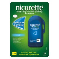 Nicorette Mint 4 mg 20 lisovaných pastilek