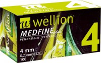 WELLION MEDFINE PLUS JEHLY PRO INZULÍNOVÁ PERA JEHLY PRO VŠECHNA INZULÍNOVÁ PERA VEL. 32GX4MM, 10