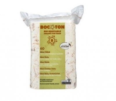 Bocoton Bio MaxiBaby 60tamponů velmi jemné čištění