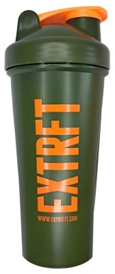 Extrifit Šejkr 600 ml zelený, oranžové logo
