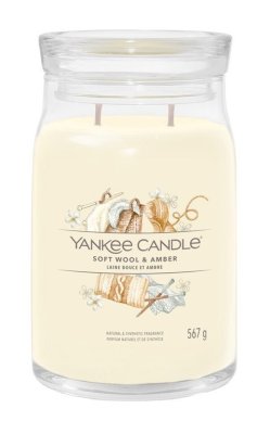 Yankee Candle Soft Wool&Amber vonná svíčka 567g