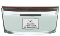 WoodWick Sagewood&Seagrass vonná svíčka 453.6g