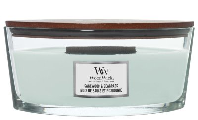WoodWick Sagewood&Seagrass vonná svíčka 453.6g