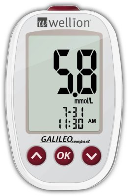 GLUKOMETR WELLION GALILEO COMPACT INZULÍNOVÝ REŽIM, KOMPLETNÍ SET