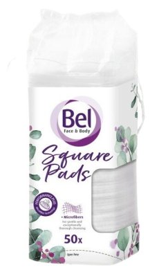 Bel Face&Body Cosmetic odlič. tamp. čtvercové 50ks