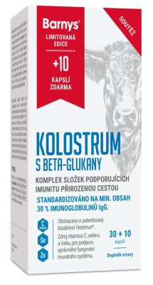 Barnys Kolostrum s beta-glukany limit.ed.cps.30+10