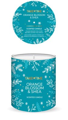 TAKE TIME Vonná svíčka Orange Blossom&Shea 200g
